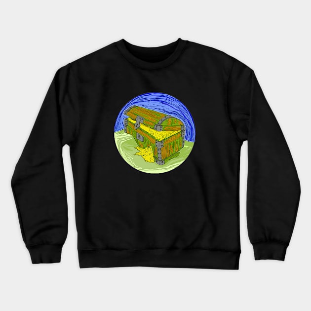 Sunken Treasure Chest 3 Crewneck Sweatshirt by saitken